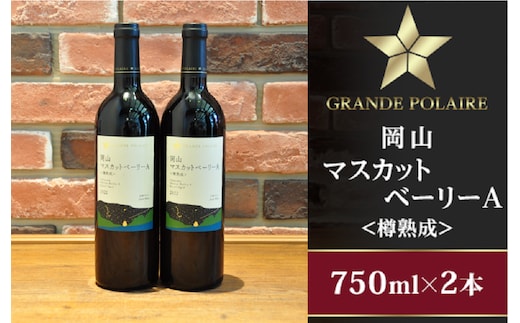 グランポレール岡山マスカットベーリーＡ＜樽熟成＞750ml×2本