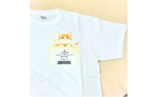 猫城主 さんじゅーろTシャツ（ホワイト） ファッション 猫グッズ 猫T コットン100％ 猫柄 猫好き 普段使い お出かけ XLサイズ