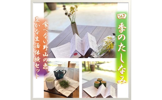 食べない野山の恵 豊かな生活体験セット”四季のたしなみ” 体験 セット 季節 お楽しみ 雑貨