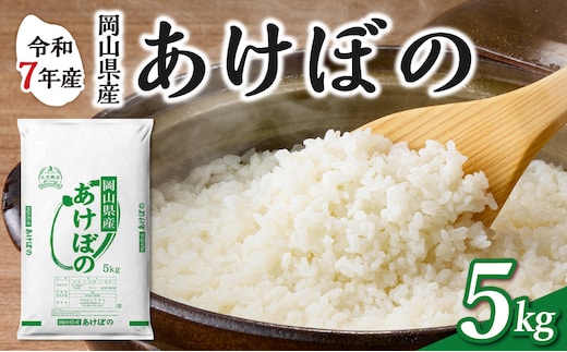 【令和7年産】 岡山県産米 あけぼの 5kg（5kg×1袋） 【お米 あけぼの 令和7年産 5kg 精米 米 こめ ご飯 ごはん ライス 岡山県産米】