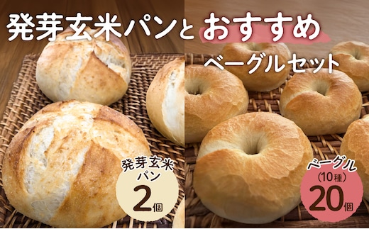 発芽玄米パンとおすすめベーグルセット【 ベーグル パン 自家製 酵母 発芽 玄米 もっちり オススメ 】