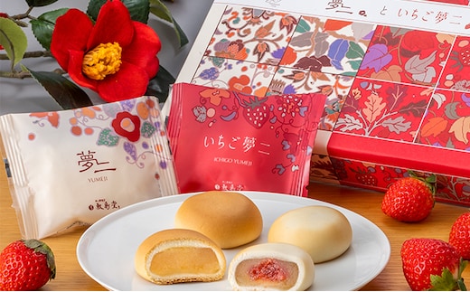 和菓子 敷島堂 夢二といちご夢二 16個入 第26回全国菓子大博覧会名誉総裁賞受賞 スイーツ お菓子 饅頭 生菓子 白あん 洋風和菓子 お饅頭 おやつ お茶請け 個包装 瀬戸内銘菓 岡山銘菓 お取り寄せ 土産 