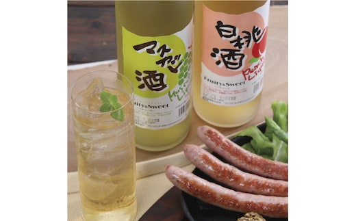 清酒リキュール「白桃酒」「マスカット酒」飲み比べ
