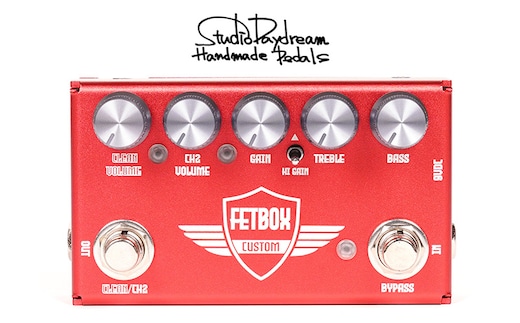 FETBOX CUSTOM V8.0 StudioDaydream オーバードライブ ディストーション プリアンプ エフェクター ギター 音響機器
