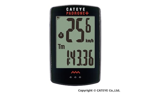 自転車用ワイヤレスサイクロコンピュータ PADRONE+ [CC-PA110W] キャットアイ 自転車 防水 後付け 岡山 赤磐市