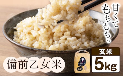 米 こめ コメ 備前乙女米 玄米 2kg 石原果樹園《30日以内に出荷予定（土日祝除く）》岡山県 浅口市 ご飯 お米 国産 岡山県産 送料無料---124_3214_30d_25_10000_2g---