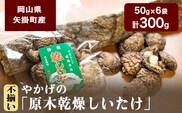 やかげの「原木乾燥しいたけ」300g 《60日以内に出荷予定(土日祝除く)》 不揃い 備中南森林組合 岡山県矢掛産---osy_bityukanso_30d_24_12000_300g---