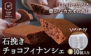 石挽きチョコフィナンシェ M 10個 石挽きカカオissai 岡山県矢掛町 チョコレート スイーツ デザート《30日以内に出荷予定(土日祝除く)》---osy_icicf_30d_25_13000_10---