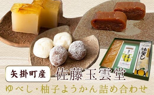 ゆべし・柚子ようかん詰め合わせ 佐藤玉雲堂 岡山県矢掛町 柚子 ようかん 和菓子 スイーツ デザート《30日以内に出荷予定(土日祝除く)》---osy_satoybyz_30d_24_13500_3i---