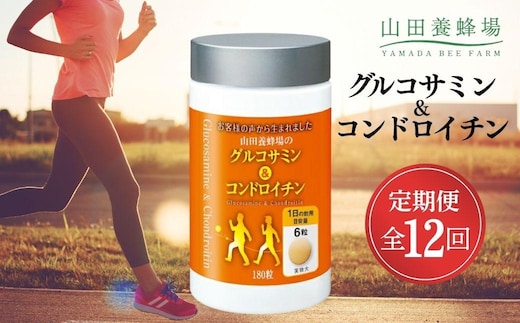 ＜定期便全12回＞グルコサミン＆コンドロイチン（28313）【006-a107】