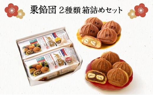 栗餡団・2種類箱詰めセット【010-a015】