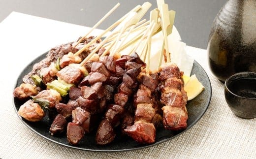 『京鴨』鴨肉 ふるさと串盛り 20本セット(約750g)/ むね串 むねネギ串 砂ずり串 ハツ串 食べ比べ 【配達不可:離島】