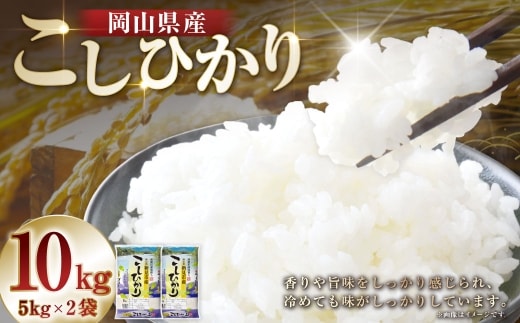 【 令和7年産 】 岡山県産 コシヒカリ 10kg （ 5kg × 2袋 ） お米 米 こめ 白米 白飯 飯 ご飯 おにぎり ブランド米 ブランド 国産 コメ