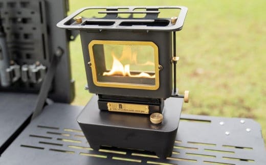 IRON STOVE / 1台 アイロンストーブ ストーブ コンパクト ヴィンテージデザイン レトロ お洒落 暖 調理 照明