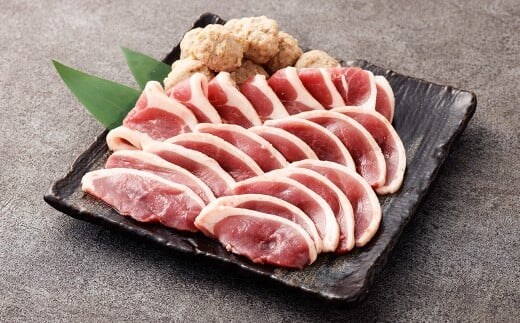 京鴨 鴨肉スライス 250g(ロース・もも)×1袋 / 鴨肉 あい鴨肉 ロース むね ムネ もも モモ スライス 薄切り 国産 冷凍