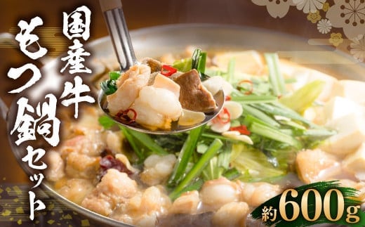 国産牛 もつ鍋 セット 約600g / 6種の部位 小腸 ギアラ 盲腸 直腸 ハツ シマチョウ 醤油もつ鍋 モツ鍋 鍋 鍋セット モツ もつ 牛もつ 牛モツ ホルモン 牛ホルモン 醤油 スープ付き 国産牛肉 牛肉 肉 お肉 グルメ 岡山県 美咲町 冷凍