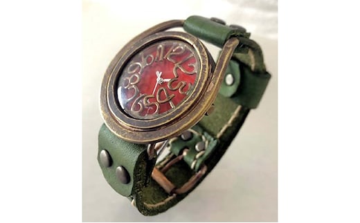 HR24の手作り時計 C（男女兼用）オリブ ファッション小物 雑貨 日用品 