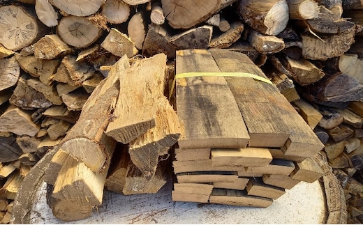 樽の薪と安芸高田市の薪セット 10kg 雑貨 日用品 まき 