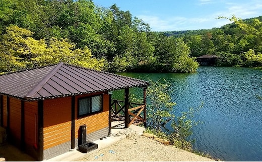 OutdoorFunキャンプフィールド 湖畔の小部屋 利用券 1枚 キャンプ場 BBQ 休息 リフレッシュ 自然 