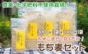 国産もち麦300g 3袋 ＆ 100g 1袋 d10-22