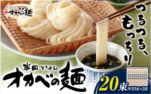 「オカベの麺」 1束90g 20束 《30日以内に出荷予定(土日祝除く)》素麺 そうめん オカベの麺 素麺 のし ギフト お歳暮 徳島県 美馬市 ---tsm_okb2_30d_24_16500_20tb---