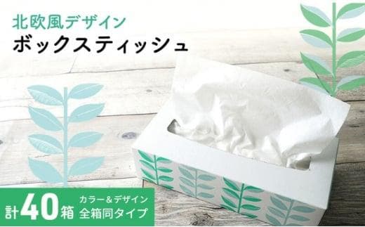 ボックスティッシュ 40箱 100Wタイプ 北欧風デザイン ティッシュペーパー ティッシュ ボックスティシュ ティシュペーパー ティシュ ティシュー ティシューペーパー 日用品 消耗品 生活用品 常備品 衛生用品 生活応援 消耗品 まとめ買い 防災 備蓄 必需品 生活雑貨 香川 丸亀 おしゃれ かわいい ふるさと納税 ふるさと納税ティッシュ ふるさと納税日用品 香川県 丸亀市