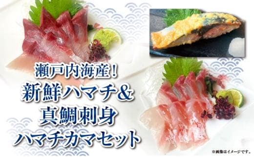【新鮮！瀬戸内海産ハマチ＆真鯛刺身＋ハマチカマ塩焼き用セット】贅沢3種×計9パック 新鮮 刺身 食べ比べ 魚 一本釣り 海産物 海の幸 魚介 魚介類 真鯛 ハマチ 惣菜 おかず 朝ごはん 朝食 冷凍 冷凍配送 香川県 香川 丸亀