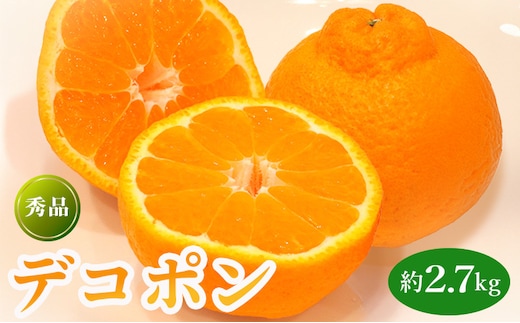 先行予約 ハウス栽培デコポン 約2.7kg 果物 フルーツ デコポン 不知火 みかん 蜜柑 柑橘 デザート スイーツ ケーキ ジュース ゼリー アイス シャーベット ジェラート ギフト 家庭用 旬の果物 旬 お取り寄せ グルメ 人気 おすすめ 香川県 丸亀市