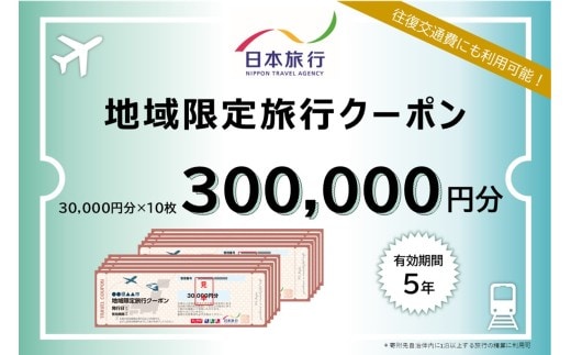 香川県 丸亀市 日本旅行 地域限定旅行クーポン300,000円分 旅行 トラベル クーポン ホテル 旅館 宿泊 観光 体験 グルメ レジャー 
