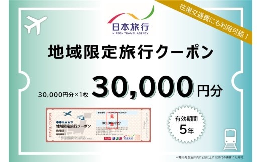 香川県 丸亀市 日本旅行 地域限定旅行クーポン30,000円分 旅行 トラベル クーポン ホテル 旅館 宿泊 観光 体験 グルメ レジャー 