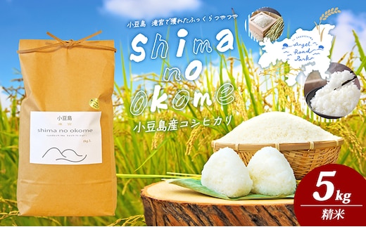 【 小豆島 】小豆島 滝宮で獲れたふっくらつやつや 小豆島産 コシヒカリ 5kg こしひかり お米 米 白米 精米 もっちり 甘み 香川 香川県 土庄 土庄町