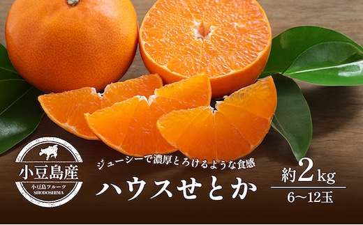 【 小豆島 】小豆島 ハウスせとか 約2kg 柑橘 せとか 瀬戸香 果物 フルーツ 国産 くだもの ハウス 国産 香川 香川県 土庄 土庄町