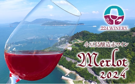 島醸造 メルロー 2024 720ml 小豆島醸造 赤ワイン 日本ワイン 化粧箱入り お酒 酒 ワイン 熟成 贈り物 ギフト 国産 香川 香川県 土庄 土庄町