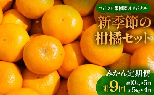 【9回頒布会】《フジカワ温州みかんからスタート》フジカワ果樹園オリジナル・新季節の柑橘セット FAH-0044