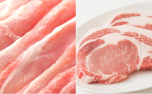 讃岐もち豚 ローススライス・テキカツ 各1kgセット お肉 豚肉 