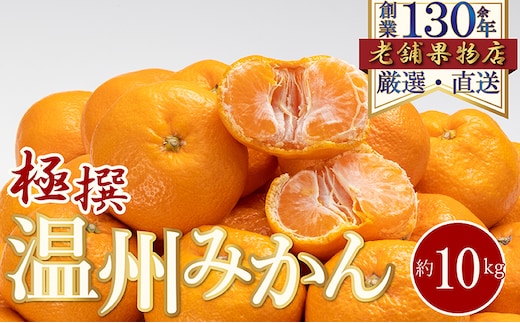 極撰！温州みかん 約10kg 