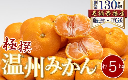 極撰！温州みかん 約5kg 