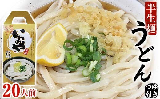 半生うどん（つゆ付き）10箱 うどん 麺 麺類 加工品 食品 F5J-174