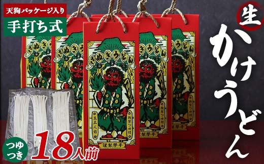 天狗パッケージ入り 【かけうどん18人前】 うどん 麺 麺類 加工品 食品 F5J-967