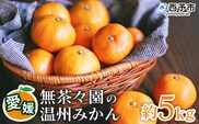 【先行予約】＜無茶々園 温州みかん 約5kg＞ 果物 くだもの ミカン 蜜柑 柑橘 フルーツ うんしゅうみかん 選べる内容量 贈り物 ギフト おいしい 期間限定 季節限定 食べて応援 特産品 愛媛県 西予市 【常温】