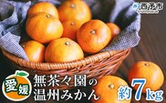 【先行予約】＜無茶々園 温州みかん 約7kg＞ 果物 くだもの ミカン 蜜柑 柑橘 フルーツ うんしゅうみかん 選べる内容量 贈り物 ギフト おいしい 期間限定 季節限定 食べて応援 特産品 愛媛県 西予市 【常温】