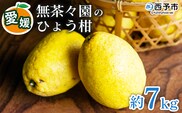 ＜無茶々園のひょう柑 約7kg＞ 果物 みかん ミカン 蜜柑 柑橘 フルーツ ひょうかん 弓削瓢柑 特産品 愛媛県 西予市【常温】