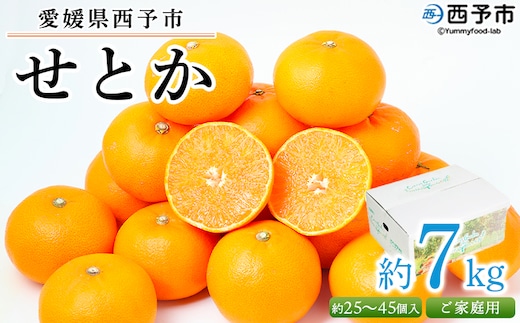 ＜愛媛県西予市産 せとか ご家庭用 約7kg＞ 訳あり 不揃い 傷 果物 フルーツ みかん ミカン 蜜柑 セトカ オレンジ 柑橘類 選べる 甘い 期間限定 食べて応援 特産品 宇都宮物産 【常温】『2026年2月下旬～4月上旬迄に順次出荷予定』