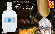 四国カルスト天然水ぞっこん（6L×2本）×2ケース　計4本