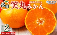 ＜愛媛県明浜産 笑丸みかん（温州みかん）約2kg S～L混合＞ 家庭用 訳あり ワケアリ 果物 くだもの フルーツ ミカン 柑橘 特産品 笑丸 愛媛県 西予市【常温】『2026年11月中旬～2027年1月上旬迄に順次出荷予定』