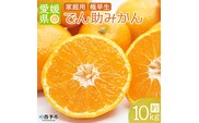 ＜でん助農園の温州みかん（極早生 家庭用）約10kg＞ 果物 フルーツ ミカン オレンジ 柑橘類 うんしゅうみかん 自宅用 西宇和産 直送 国産 特産品 産地直送 食べて応援 愛媛県 西予市 【常温】『2025年10月下旬～11月中旬迄に順次出荷予定』