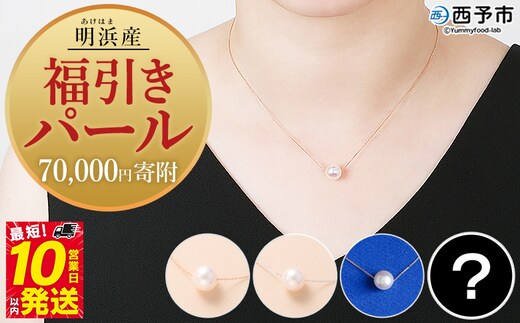 保証書付＜明浜産 福引きパール（70,000円寄附）＞ 8.0～9.0mm 純国産 高品質 アコヤ真珠 パール あこや ネックレス アクセサリー レディース 女性 誕生日 記念日 成人祝い 明浜産 佐藤真珠 cosmic 愛媛県 西予市【常温】