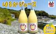 ＜はるかジュース 720ml×2本セット＞ 愛媛 果汁 100% はるか ジュース ストレート みかん じゅーす 100%ジュース セット 柑橘 果物 フルーツ 飲料 オレンジ 特産品 飲んで応援 渡江から一歩を踏み出す会 愛媛県 西予市【常温】『令和8年5月より順次出荷予定』