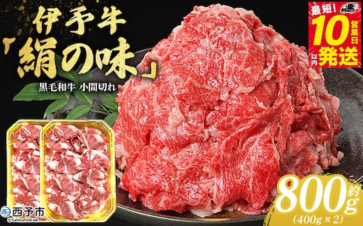 ＜伊予牛「絹の味」黒毛和牛 小間切れ 約800g＞お肉 牛肉 精肉 国産 和牛 ブランド牛 こま切れ 小分け 全国農業協同組合連合会 愛媛県本部／愛媛県 西予市【冷凍】『最短10営業日以内に順次発送』