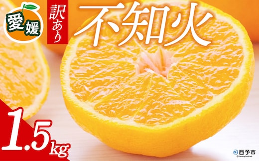 先行予約＜訳あり 愛媛県産 不知火 合計約1.5kg＞ 『2027年2月以降順次出荷予定』しらぬい でこぽん デコポン ご家庭用 ご自宅用 お試し 果物 柑橘 フルーツ 高級 国産 濃厚 果汁 産地直送 特産品 ミヤモトオレンジガーデン 愛媛県 西予市【常温】